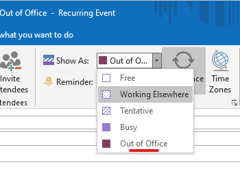 Set a Recurring Out-of-Office in Outlook